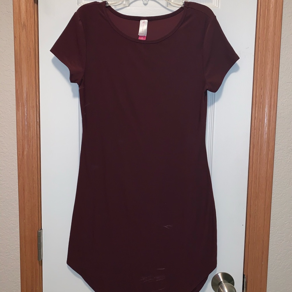 Deep Plum Body Con Dress